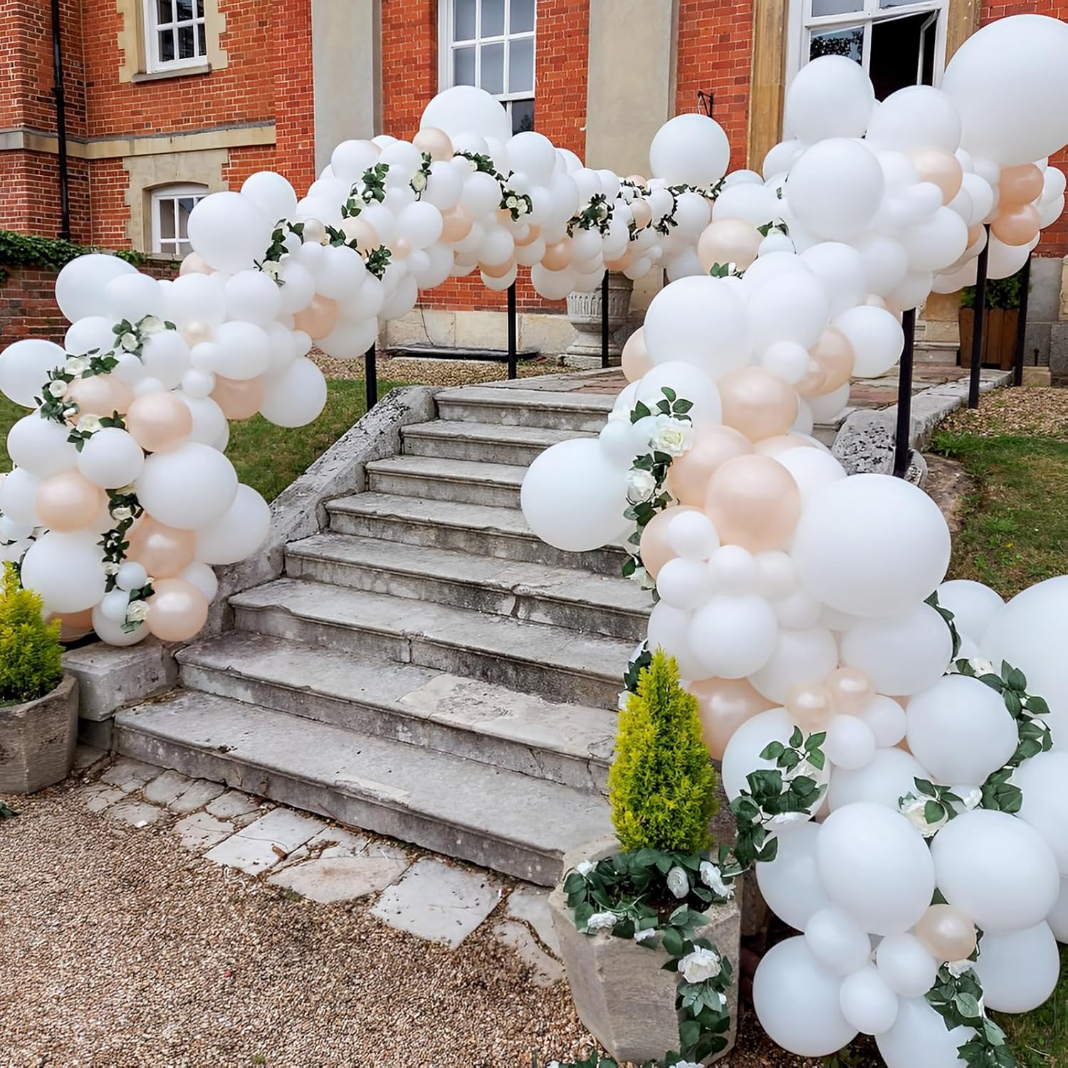 Voircoloria 110pcs Matte White Balloons - 12 Inch Latex Party Balloons for Weddings & Celebrations