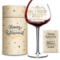 Retirement Gifts for Women 2025 - Cool Retirement Gifts, Retired 2025 Not My Problem Anymore Wine Glass 16 Oz, Happy Retirements Party Decoration, Retired Gift Idea For Coworkers Woman Colleague Boss