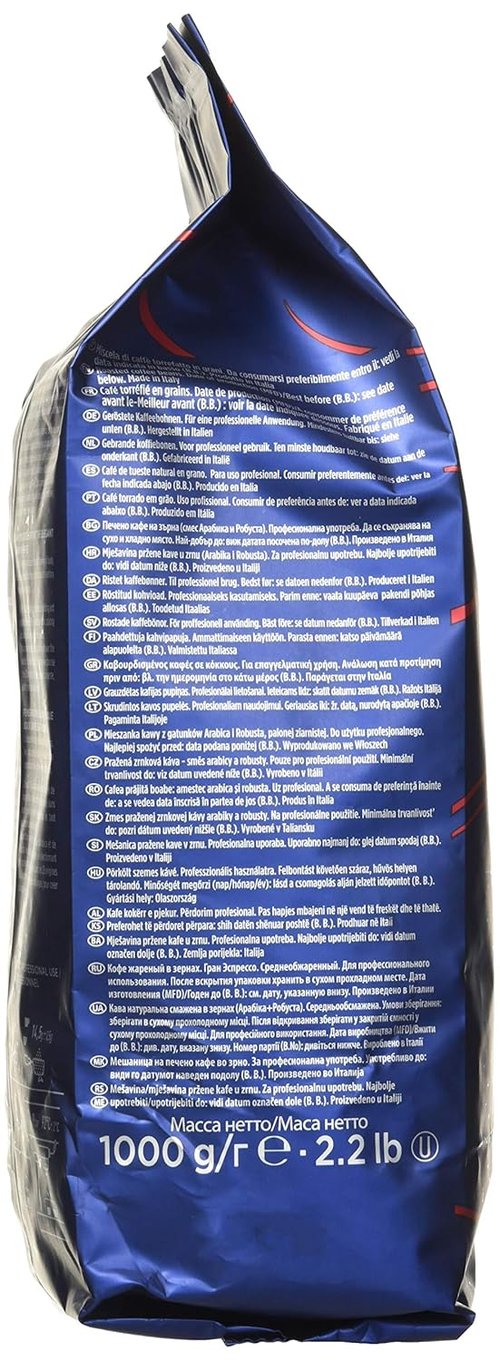 Lavazza Grand Espresso Whole Bean Coffee - Medium Roast, 2.2 lbs (Pack of 2)