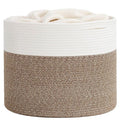 Goodpick Blanket Basket - Soft Cotton Rope Storage for Blankets & Toys | 15.8 x 15.8 x 13.8 Inches