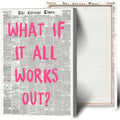 Drimiler Retro Newspaper Poster - Positive Affirming Quote Canvas Wall Art | 12x18in Framed Decor