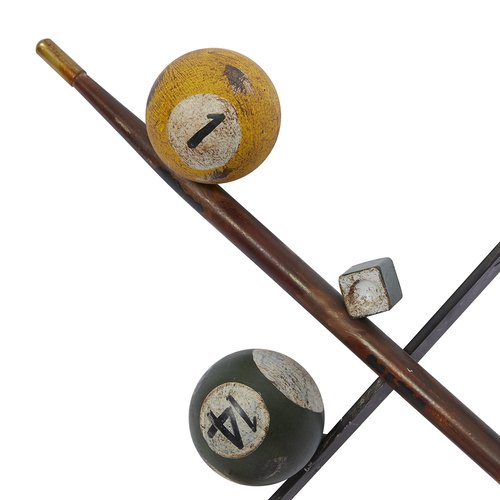 Deco 79 Metal Games Home Wall Decor Pool Wall Sculpture, Wall Art 3" x 30" x 15", Multi Colored