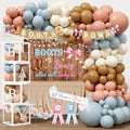 Boots or Bows Gender Reveal Decorations, 206pcs Boy or Girl What Will Baby Be Gender Reveal Party Supplies，Western Themed Cowboy or Cowgirl He or She Baby Shower Decoration