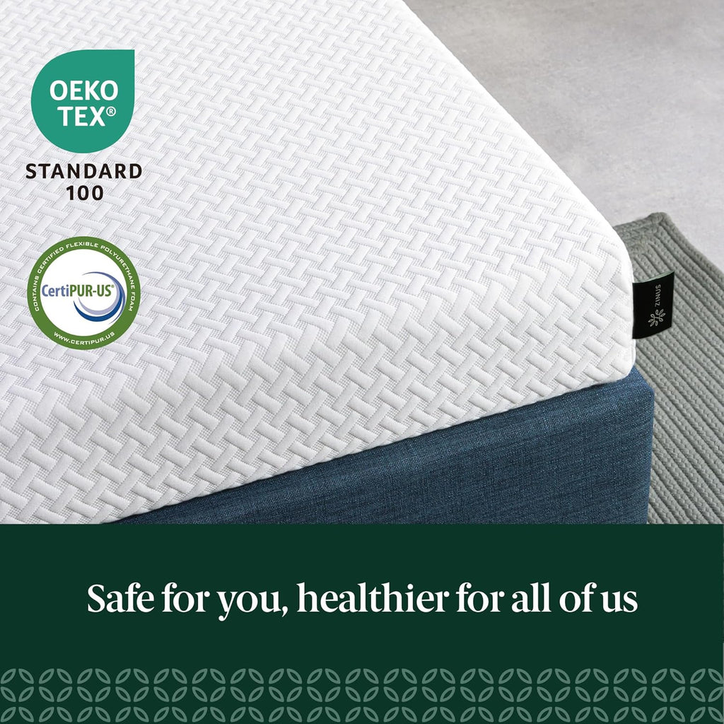 Zinus 6 Inch Full Memory Foam Mattress - Cooling Essential Design, Medium Feel, Fiberglass Free