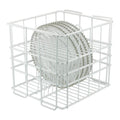 10 Strawberry Street 12-Compartment Charger Plate Rack, Holds 12"-13" Glass Charger Plates, White