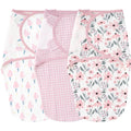 Yoofoss Baby Swaddles - 100% Cotton Adjustable Swaddle Sack | Breathable Soft 3-Pack for Newborns (0-3 Months)
