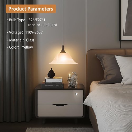 Glass Lamp Shade Replacement for Torchiere Floor Lamps，Lamp Shade for Floor Lamp Compatible with E26 Socket, Standing Lamp Replacement Shade, Alabaster Glass Bowl Shade,E26 Socket Not Include (Amber)
