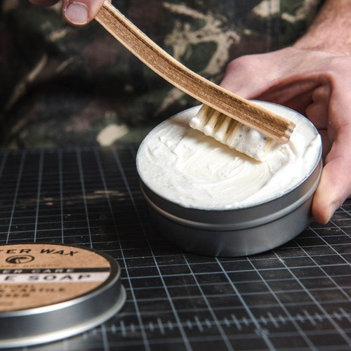 Otter Wax Saddle Soap | 5 oz | Leather Cleaner for Furniture, Boots, Shoes, Tack & Bags | All-Natural & Color-Safe Ingredients | Made in Portland USA