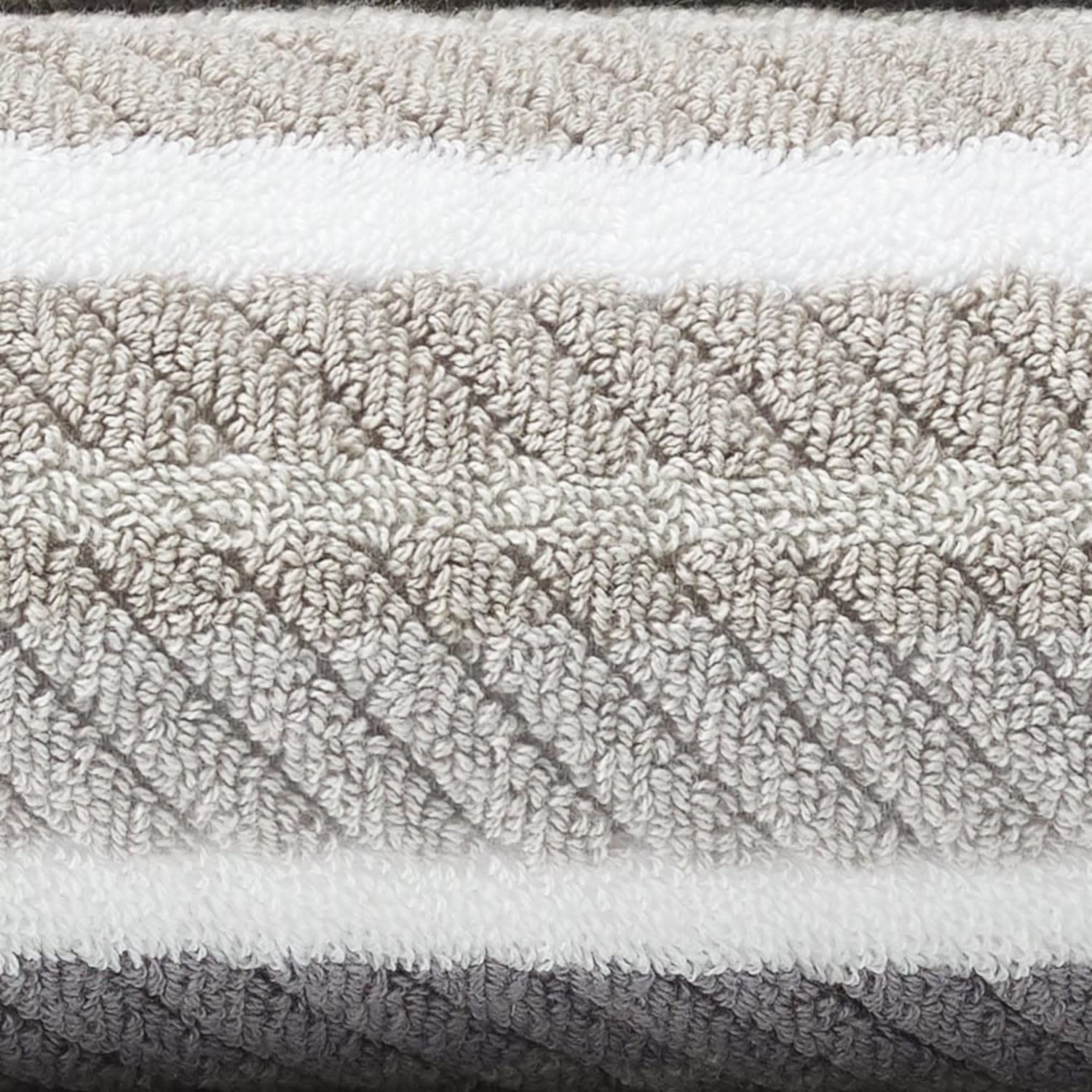 Tommy Bahama - Bathroom Towel Set, 100% Highly Absorbent Yarn-Dyed Cotton Towels, Low-Linting & Fade-Resistant (Ocean Bay Grey, 3 Piece)