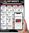 HIIT Full Body Workout | Dumbbell Training Guide with QR Video Demos for Home & Gym