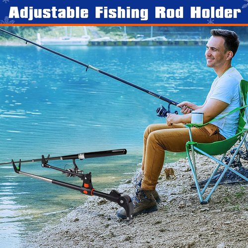 Fishing Advent Calendar 2025 - 24-Day Tackle Set with Rod Holder & Fish Lip Gripper | Perfect Gift for Men