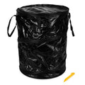 Camco Pop-Up Utility Container - Use as Collapsible Trash Can When Camping - Holds 30-Gallon Kitchen-Size Trash Bags - Stands 2-Ft Tall & Collapses for RV Storage and Organization (42893-A)