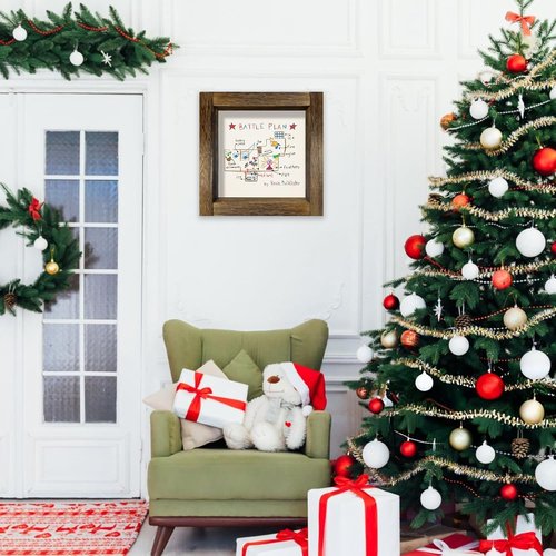 Home Alone Christmas Decorations - Funny Wooden Sign Art Prints for Holiday Decor | Indoor Table & Wall Decor