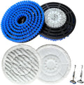 Shark Replacement Brush Heads - 4-Pack for S7000, S7001, S7020, S7005, S8021, S8001 | Abrasive Scrub Pads