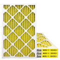 Filter-Monster 16x25x1 Enhanced Defense MERV 11 Pleated HVAC Air Conditioner Furnace Replacement Air Filter, 4-Pack (Actual Filter Dimensions 15.5 x 24.5 x .75 inches)