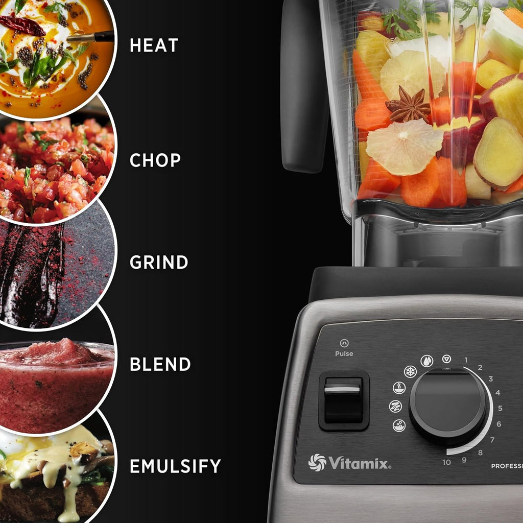 Vitamix Professional Series 750 Blender - Professional-Grade, 64 oz Low-Profile Container, Black, Self-Cleaning