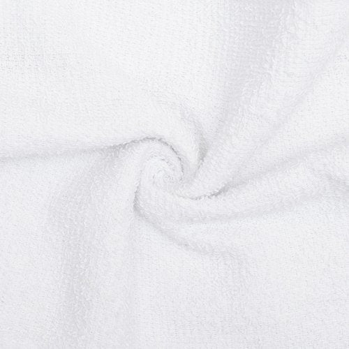 Looperry White Terry Cloth Rags (24 Pack) 13"x13" Inches Commercial Grade Dish Cloth Multipurpose Cleaning Rags for Housekeeping, Car Wash. Absorbent & Reusable Bar Mop Towels for Kitchen Cotton