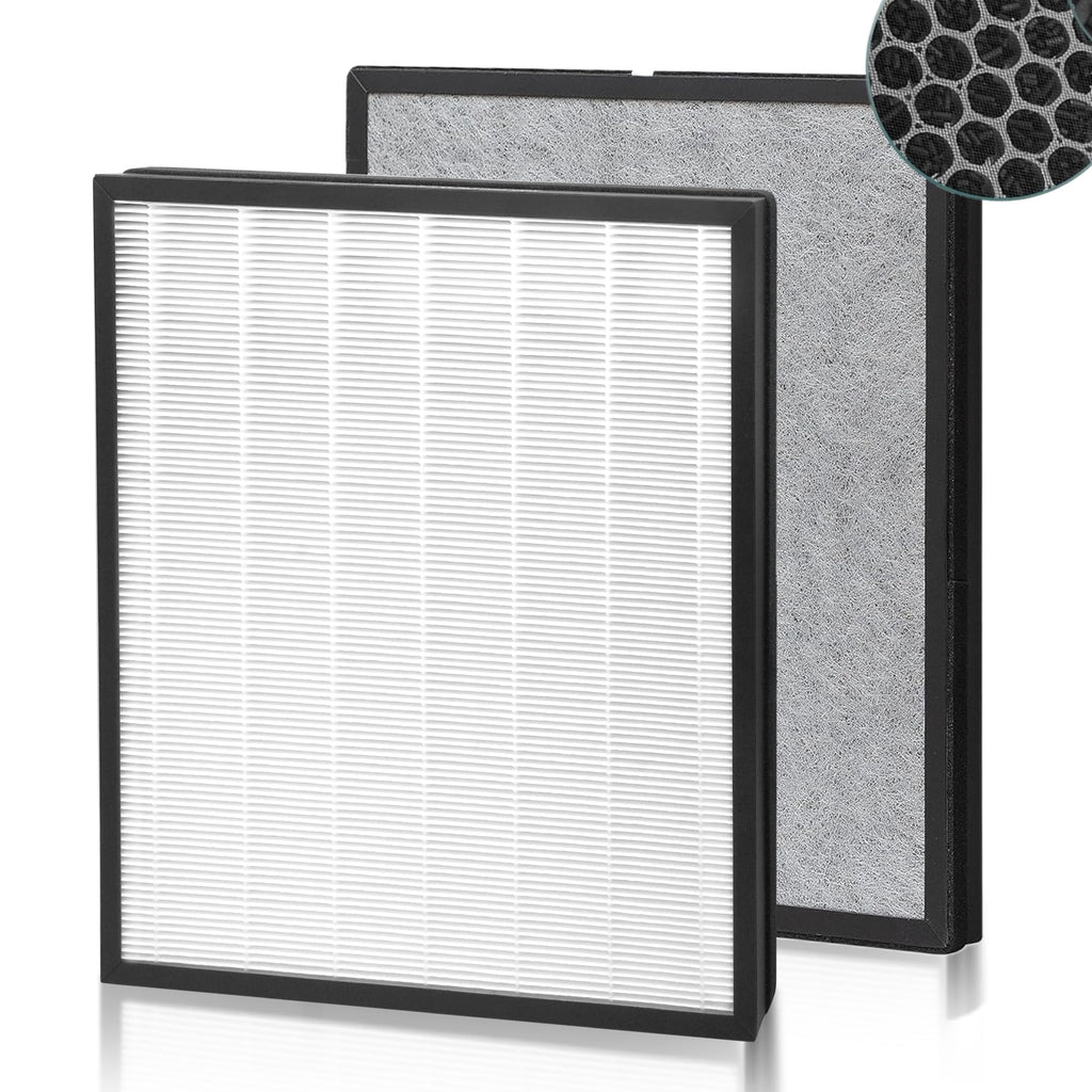 2 Pack HE400 HE401 Replacement Filter For Shark Air Purifier 4 Model HE400 HE401 HE402 HE405 UA415, True HEPA Filter, Replace Part #HE4FKPET