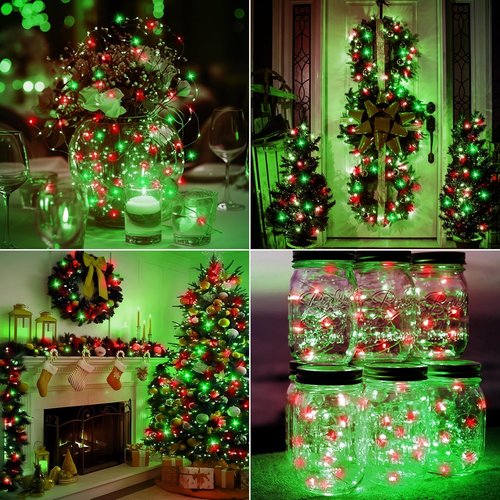 Btfarm 30 Pack Fairy Lights - Battery Operated 7ft Twinkle Lights | Waterproof Mini Silver Wire for Christmas & Weddings