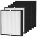 BF35 Filter Compatible with Alen BreatheSmart Classic Air Purifier BF35, 3-in-1 HEPA with Activated Carbon BF35-VOC/Smoke Replacement Filter, 2 HEPA Filters + 4×Carbon Pre-Filters