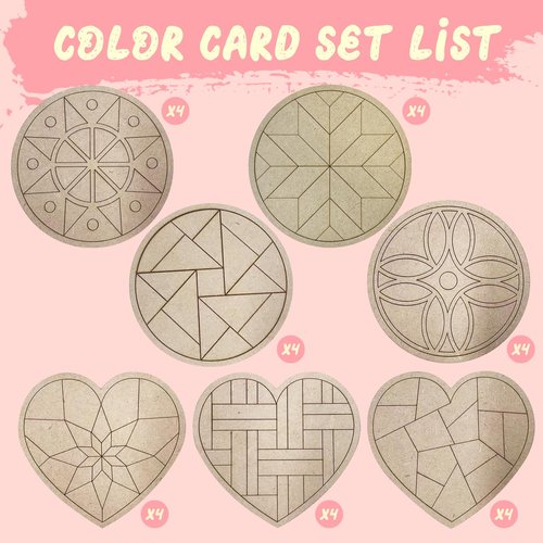 POATROZON Valentine's Day Gifts Party Favor 28Pcs Wooden Slices Card DIY Craft Heart Shape for Kids Crafts and Art Classroom Exchange (Heart, One Size)