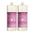MRS. MEYER'S CLEAN DAY Multi-Surface Everyday Concentrate, Peony Scent, 32 Fl Oz Bottle - 2 Pack