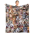Pitbull Blanket,Pitbull Gifts for Dog Lovers,Pitbull Flannel Blanket Throws for Dog Mom Dad,Soft Warm Blankets for Sofa Bed Home Decor,Gifts for Kid Teens Girls Boys Halloween Christmas,50" x 60"