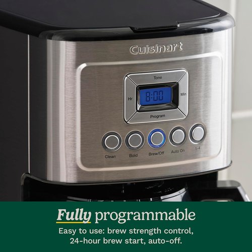Cuisinart 12-Cup Coffee Maker - Programmable Thermal Carafe with Brew Strength Control | Stainless Steel