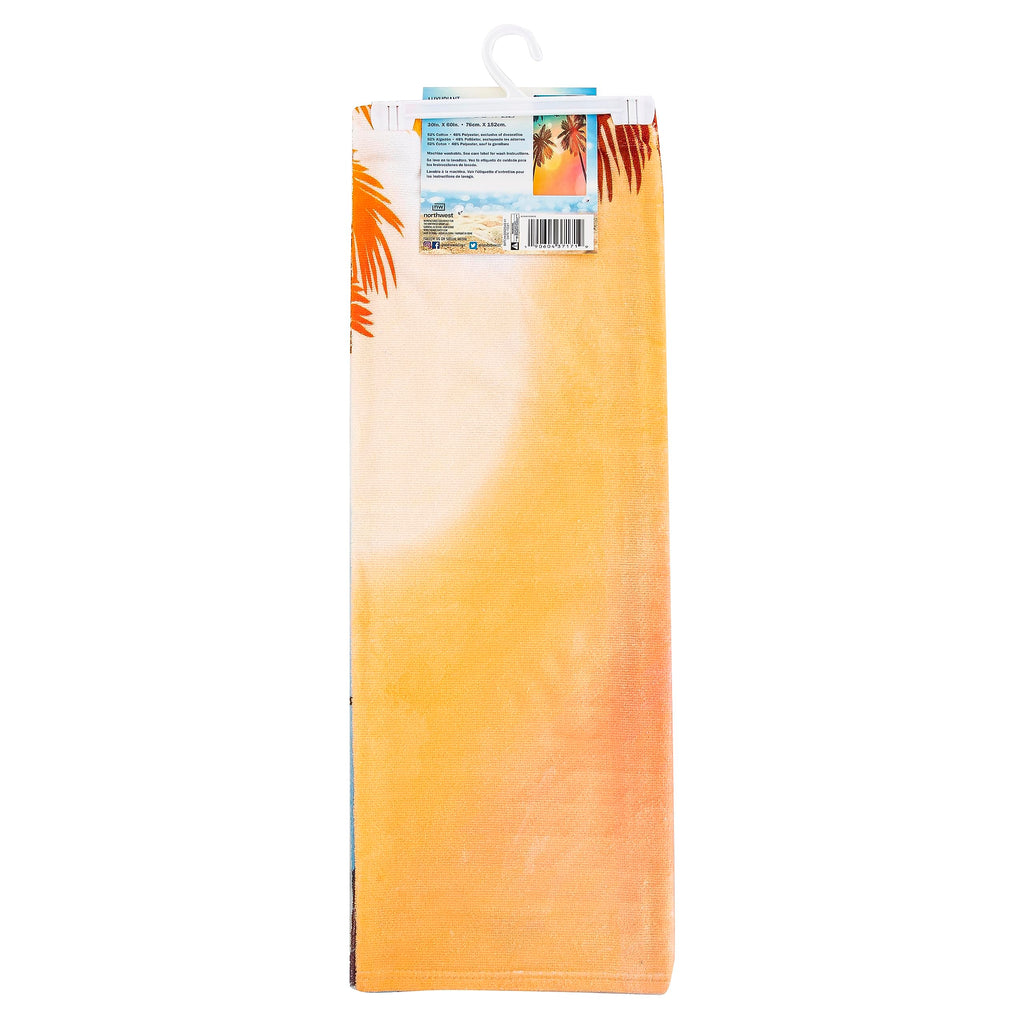 Northwest Classics Beach Towel, 30" x 60", Aloha Sunrise Design