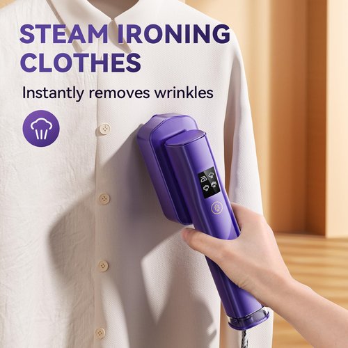 Steamer for Clothes,Portable 2 in 1 Handheld Clothing Steamer for Garment,1200W Efficient Rotatable Steam & Iron for Travel