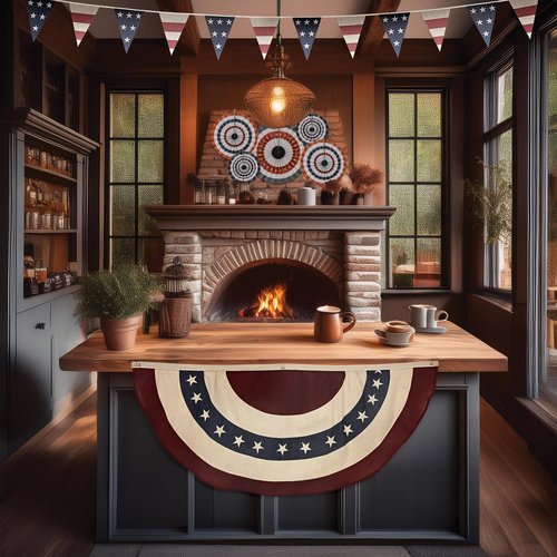 Americana Fabric Bunting
