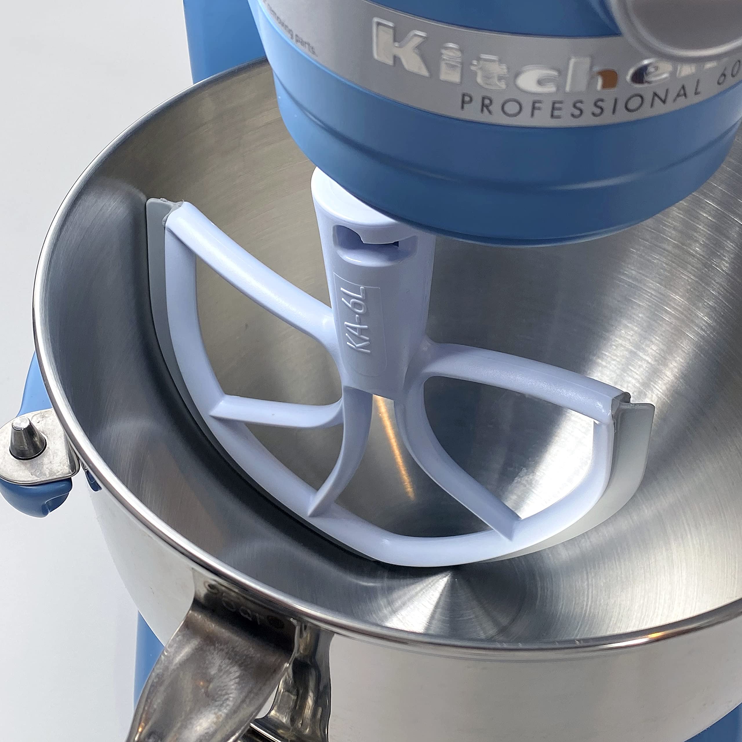 New Metro Design KA-6LAQ Plastic Beater Blade, works w/most KitchenAid 6 and 7 Qt Bowl-Lift Stand Mixers, Aqua