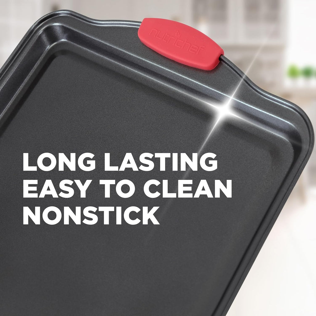 NutriChef 21-Piece Nonstick Cookware Set - Heat Resistant & PTFE/PFOA Free | Includes Pots, Pans & Bakeware