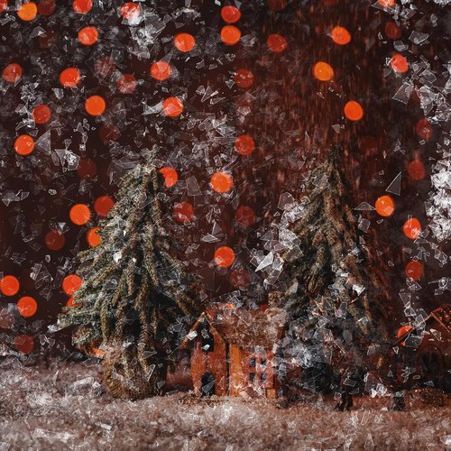Aoriher Christmas Fake Snow | Glitter Metallic Foil Confetti for Crafts | 0.88 Pound Flocking Decor