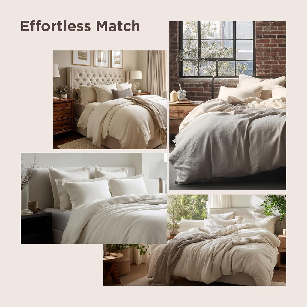 Bedsure Celestial Blue California King Duvet Cover - Extra Soft Prewashed Bedding Set, 104x98 Inches with Zipper Closure & 2 Pillow Shams