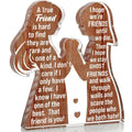 Friend Birthday Gifts for Women Friendship Best Friend Valentines Ideas Soul Sister Female Bestie BFF, Mothers Day Christmas Unique Gifts Friends Forever Inspirational Cheer up Thank You Friend Plaque