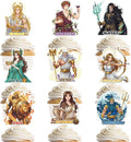 Greek Mythology Party Decorations - 36 Pcs Cupcake Toppers with 9 Unique Designs for Toga Celebrations