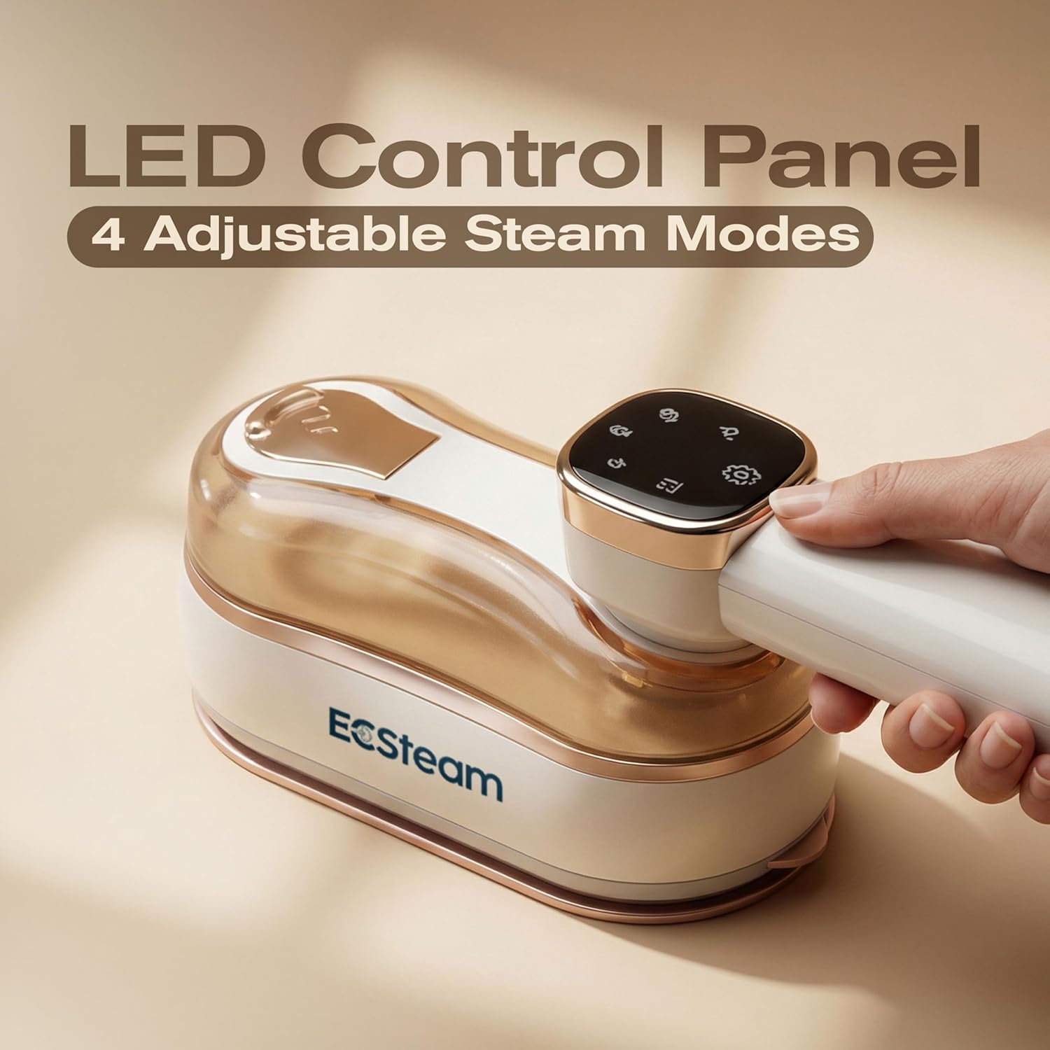Skiennix Portable Clothes Steamer - 2-in-1 Handheld & Travel Iron, 1200W Fast Heat-Up, 180ml Tank