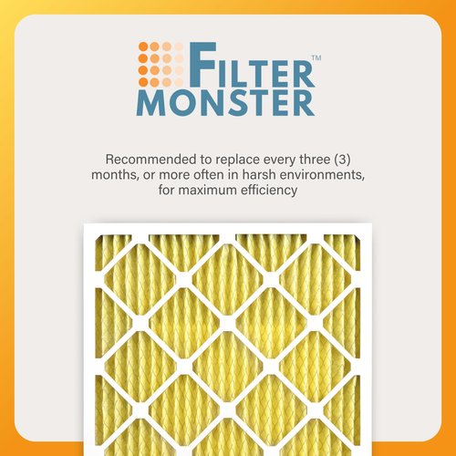 Filter-Monster 16x25x1 Enhanced Defense MERV 11 Pleated HVAC Air Conditioner Furnace Replacement Air Filter, 4-Pack (Actual Filter Dimensions 15.5 x 24.5 x .75 inches)