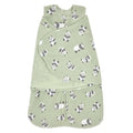 HALO Micro-Fleece Sleepsack Swaddle - 3-Way Adjustable Blanket for Newborns | Cozy Pandas, Small (3-6 Months)