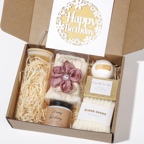 Gifts for Her, Birthday Gifts for Women, Happy Birthday Gift Set for Sister, Unique Birthday Gift for Mom, Funny Gift Ideas, gift Box for Wife Best Friends Daughter Coworkers Aunt Teacher