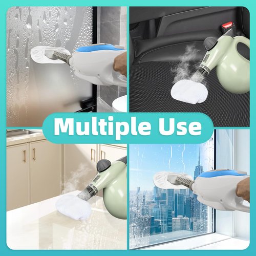 Nicemiya 10 Pack Microfiber Cloth for Handheld Steam Shot, Steam Cleaner Accessories, Reusable Washable Steam Mop Pads Compatible with Bissell Steam Shot, Wagner, McCulloch
