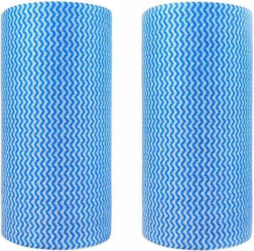 KLEENDOL Disposable Cleaning Cloths - Reusable Household Dish Towels | 200 Sheets, 2 Rolls