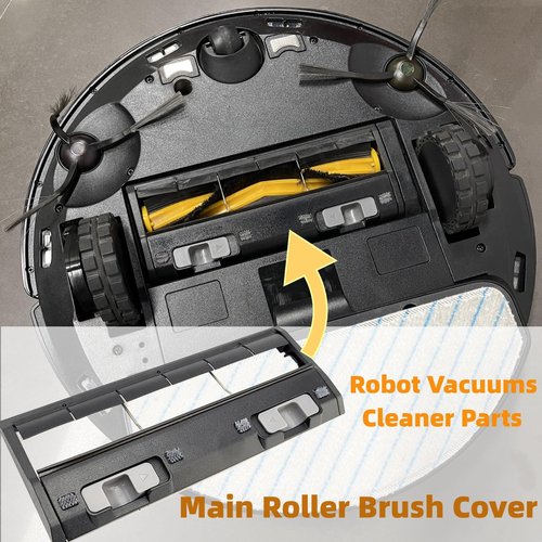 Mytkoj Main Roller Brush Cover/Brush Back Cover for Ecovacs Deebot Ozmo Yeedi Vac Pro 2 T8 T5 T9 N5 N8 N8pro X1 N8+ DVX34 Series Robot Vacuums Replacement Parts