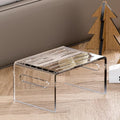 invisibiliter Acrylic Step Stool for Kids, Non-Slip Step Stool with Handles for Kids and Adults, Clear Toddler Stool for Potty Training Aid, Clear Acrylic Foot Stool for Bathroom, Bedroom, Kitchen