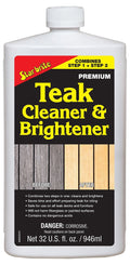 Star Brite Teak Cleaner & Brightener, Restore Weathered Wood, 32oz (094932)