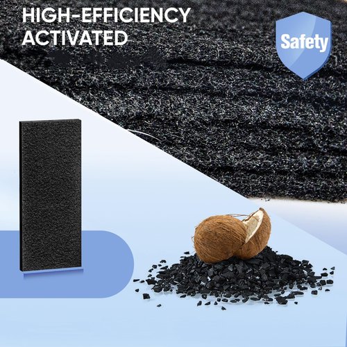 LBLVBNEWD Aer1 Filter Replacement for Holmes AER1 Air Purifiers, 4 True Air Filters + 8 Carbon Booster Filters for Replacement Parts # HAPF300AH-U4R, HAP242-NUC