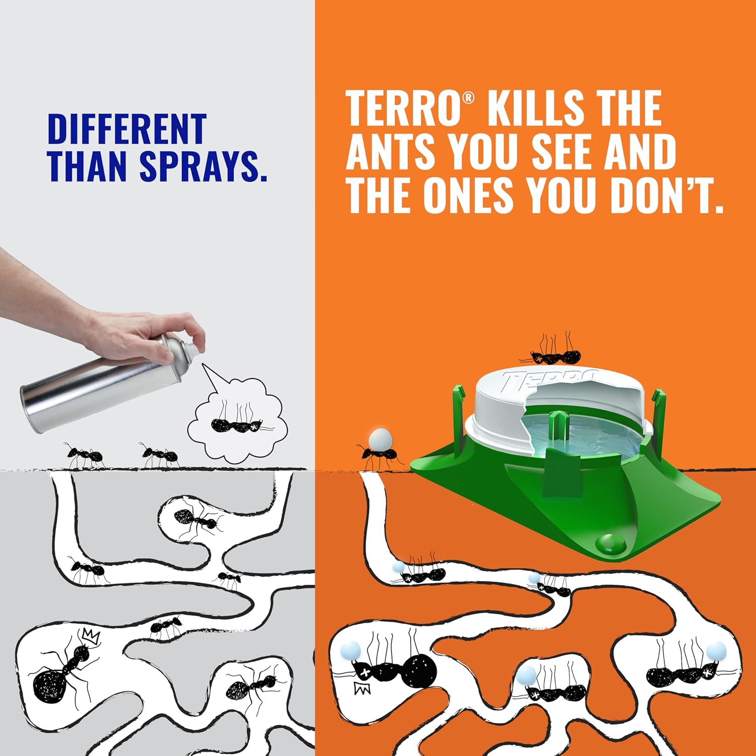 TERRO T1806SR Outdoor Liquid Ant Baits - 2-Pack with 12 Effective Traps for Ant Control