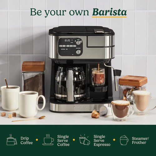 Cuisinart Coffee Center - 4-in-1 Coffee Maker with Single-Serve Pod Compatibility | Black, SS-4N1NAS