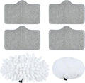 ACHTFACH Steam Mop Accessory Kit for SC-05 - Includes 4 Floor Pads, 1 Ironing Cloth, and 1 Window Scraper Cloth